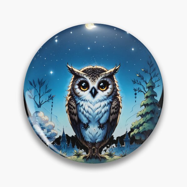 Item preview, Cosmic Owl Stargazing Scene designed and sold by Arcane  Adorable.