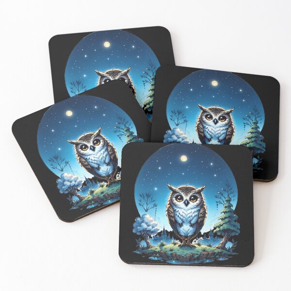 Item preview, Cosmic Owl Stargazing Scene designed and sold by Arcane  Adorable.