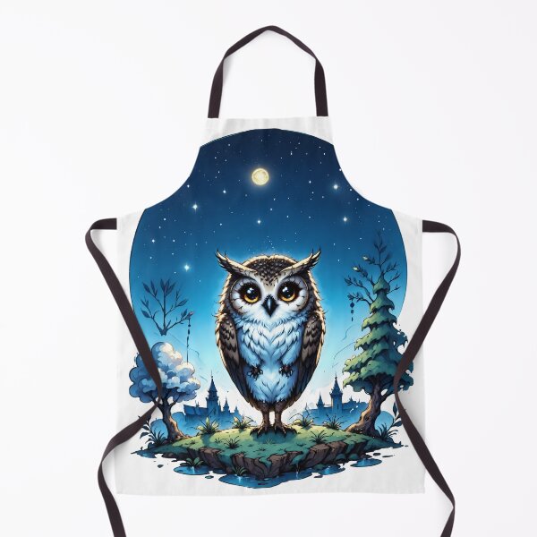 Item preview, Cosmic Owl Stargazing Scene designed and sold by Arcane Adorable.
