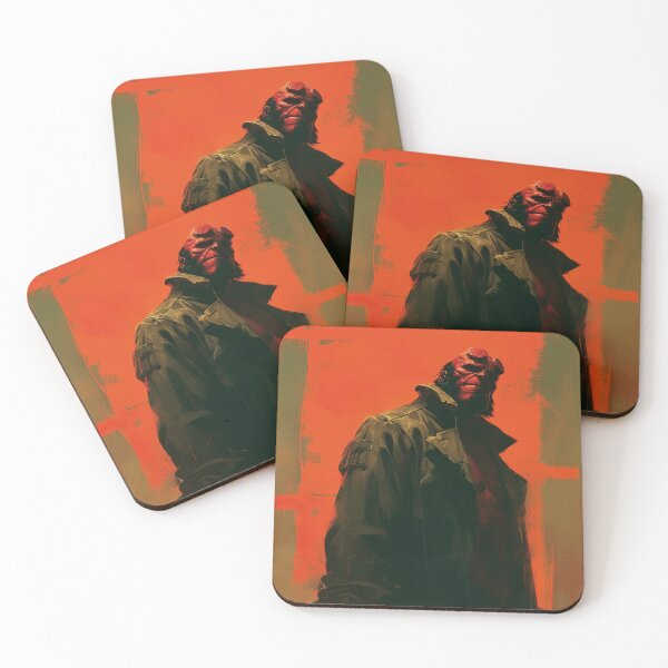 Item preview, Hellboy - Stoic Defender designed and sold by Lost Idols Productions General Shop.