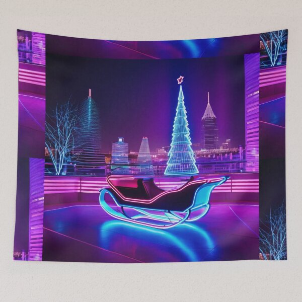 Item preview, Neon Sledge Christmas V3 designed and sold by Cookbeat.