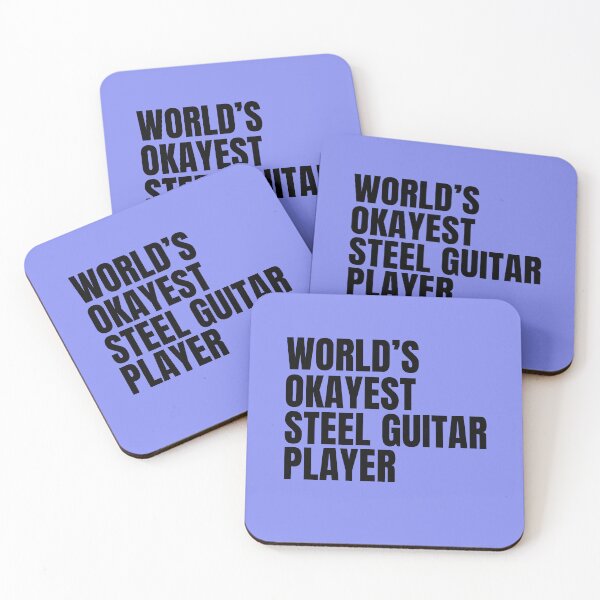 Item preview, World's Okayest Steel Guitar Player - Black designed and sold by Cutsandsparks.