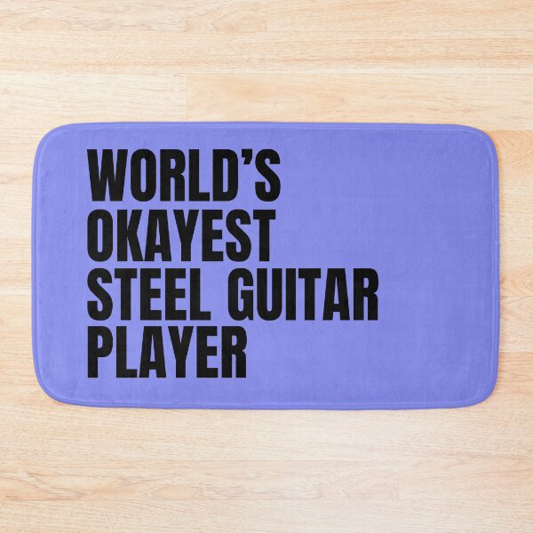 Item preview, World's Okayest Steel Guitar Player - Black designed and sold by Cutsandsparks.