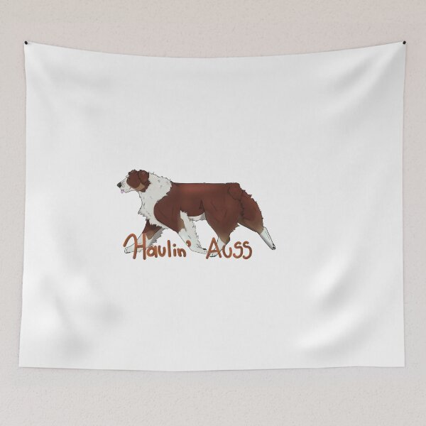 Item preview, Haulin Auss Australian Shepherd Aussie - Red Tri Pet Gift  designed and sold by UptownMuttCreations.