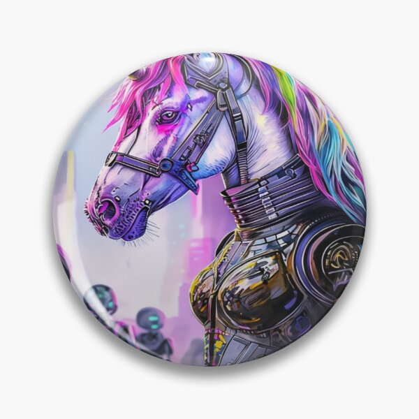 Artikelvorschau, Punk-Einhorn in einer futuristischen Stadt entworfen und verkauft von Collection de trésors .