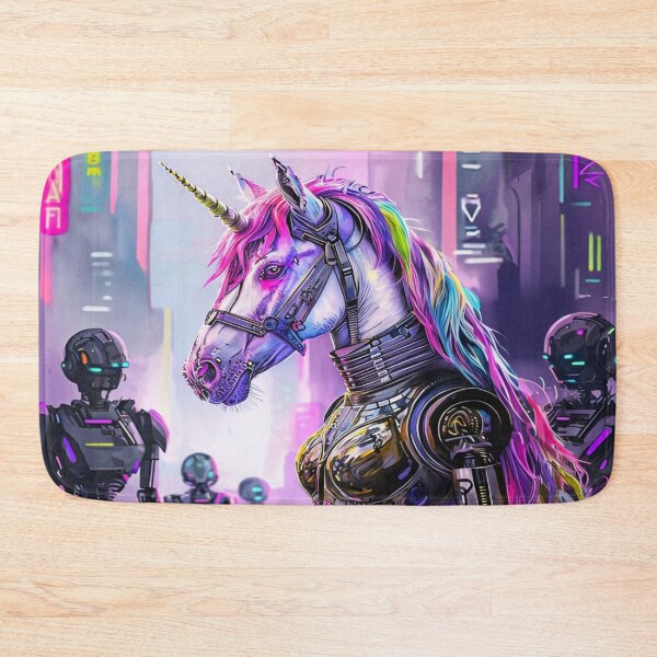 Item preview, Punk-Einhorn in einer futuristischen Stadt designed and sold by Collection de trésors .