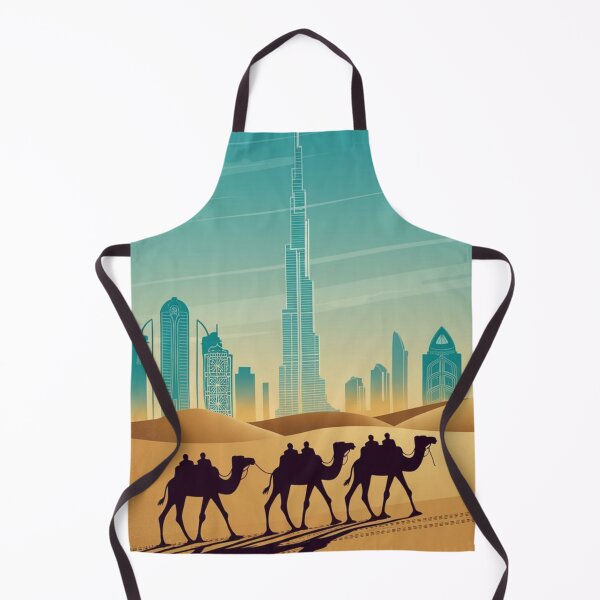 Item preview, Dubai Vintage Travel Poster designed and sold by TravelerRat.