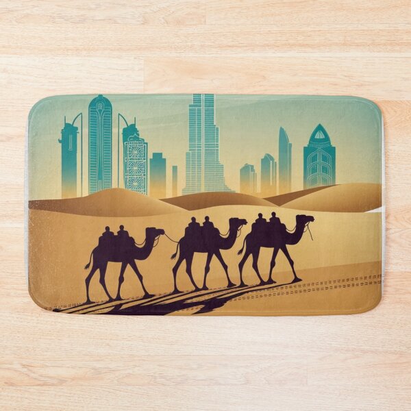 Item preview, Dubai Vintage Travel Poster designed and sold by TravelerRat.