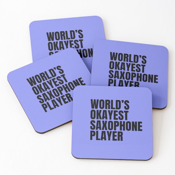 Item preview, World's Okayest Saxophone Player - Black designed and sold by Cutsandsparks.
