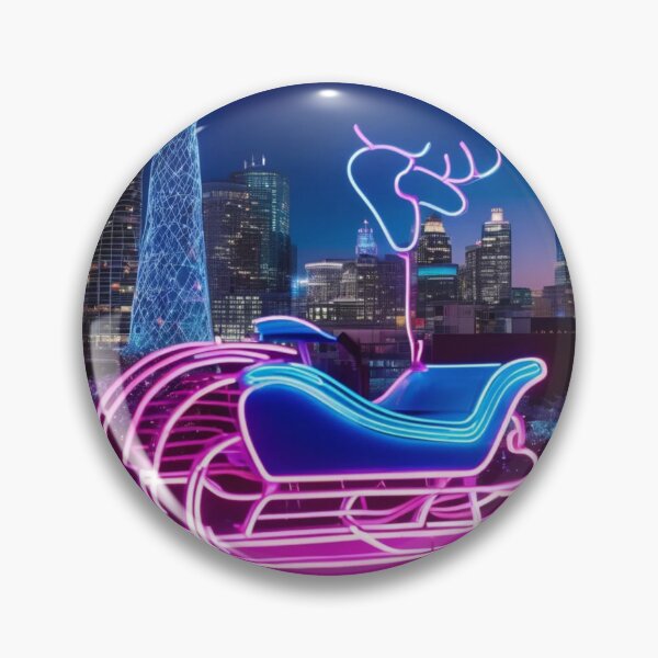 Artikelvorschau, Neon Schlitten Weihnachten entworfen und verkauft von Cookbeat.