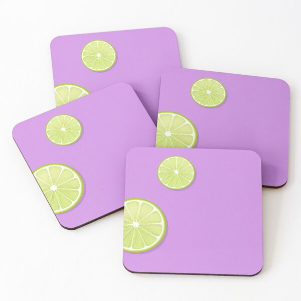 Item preview, Two halves of lime on a pink background designed and sold by Photopat.