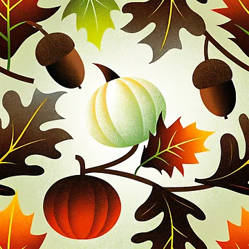 Artwork thumbnail, Autumn Bliss Pattern by Paper Punch Press
