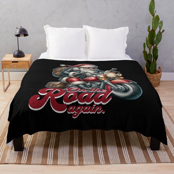 Item preview, On the Road Again - Biker Santa Design for Christmas Fans designed and sold by CWT-JustforFun.