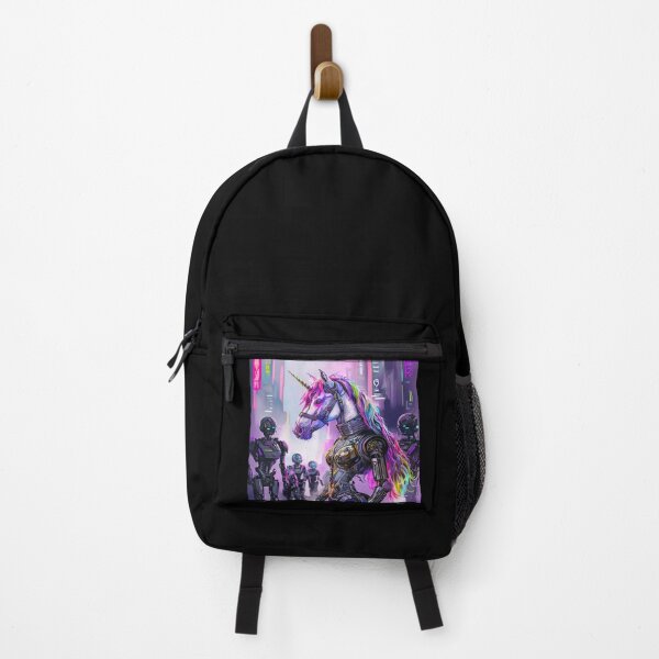 Vista previa del artículo con la obra « Unicornio punk en una ciudad futurista», diseñado y vendido por Collection de trésors .