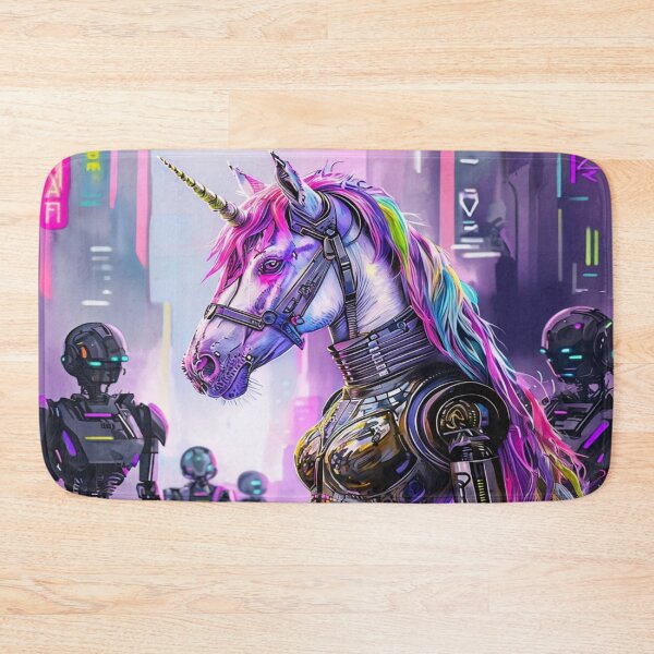 Item preview, Unicornio punk en una ciudad futurista designed and sold by Collection de trésors .
