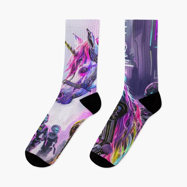 Item preview,  Unicornio punk en una ciudad futurista designed and sold by Collection de trésors .