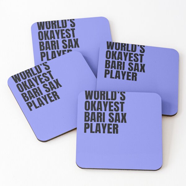 Item preview, World's Okayest Bari Sax Player - Black designed and sold by Cutsandsparks.