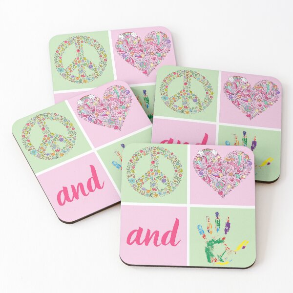 Item preview,  Peace, Love, and Art Collage designed and sold by CreativeFlux.