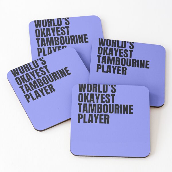 Item preview, World's Okayest Tambourine Player - Black designed and sold by Cutsandsparks.