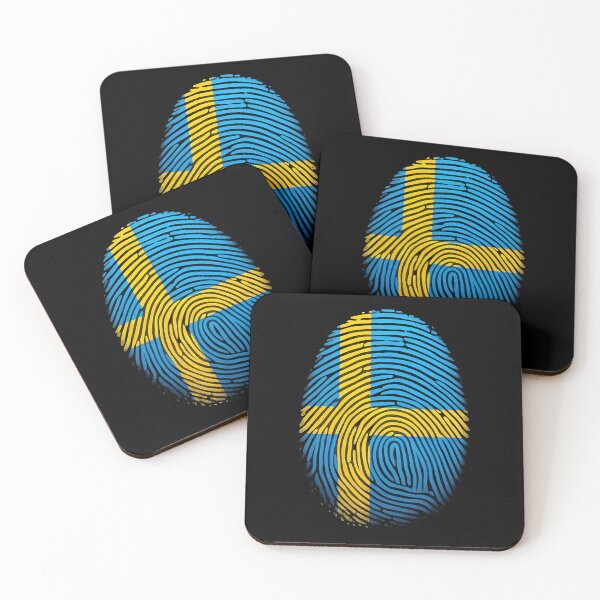 Item preview, Sweden Flag Fingerprint Art | Stylish Swedish Pride Design designed and sold by svarupa.