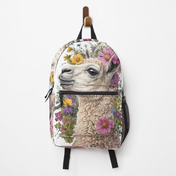 Item preview, Llama Side Profile With Vibrant Floral designed and sold by jasperDesigns.