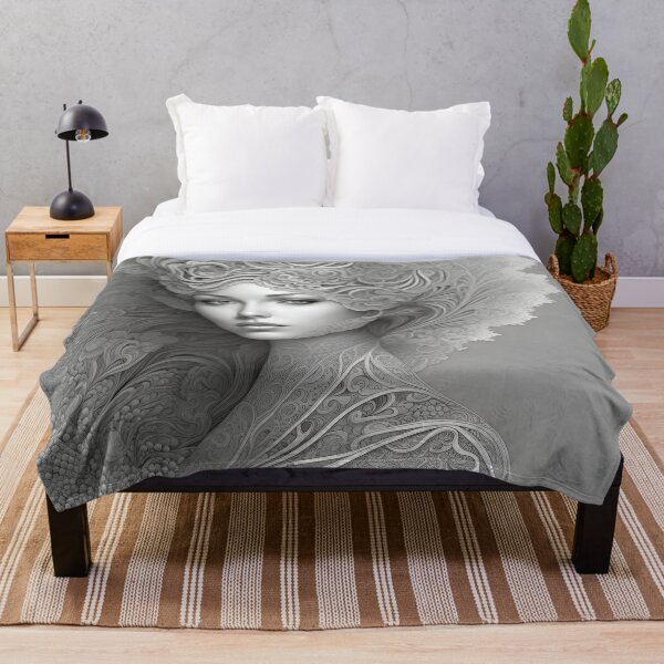 Item preview, Lace lady portrait designed and sold by neilfitzgerald.