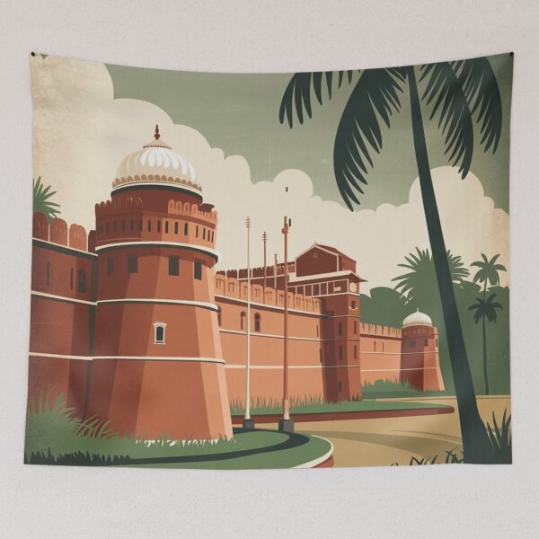 Item preview, Chennai Vintage Travel Poster designed and sold by TravelerRat.