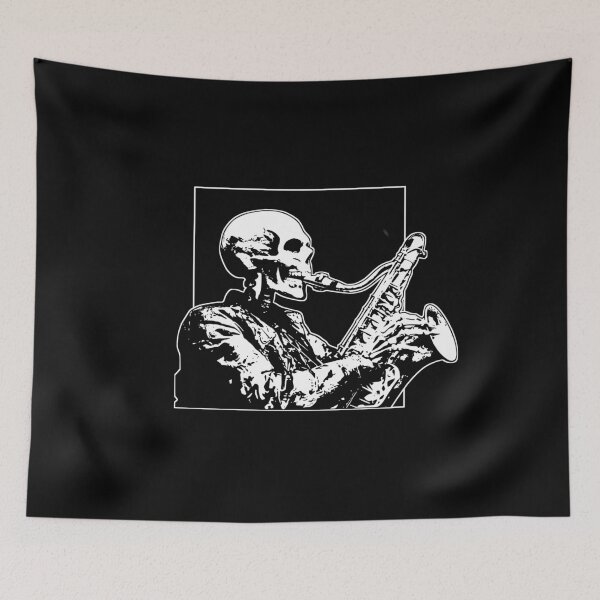 Item preview, Saxophone skull designed and sold by Brexmore3.