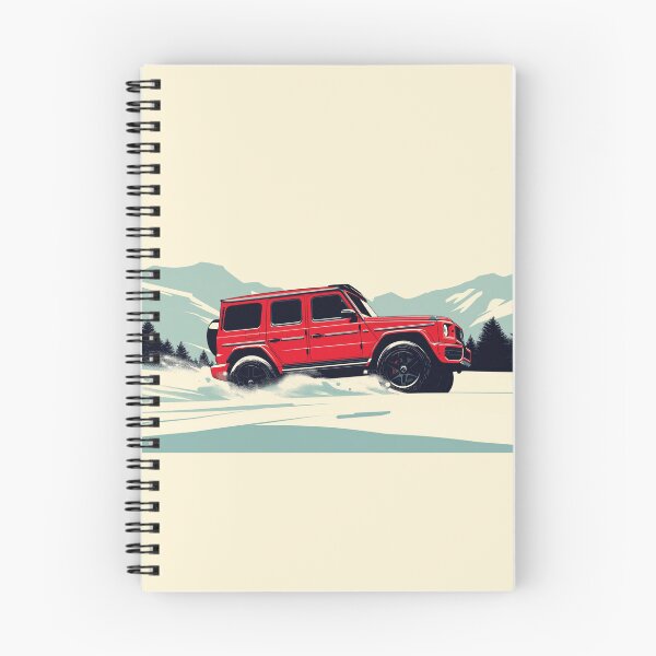 Item preview, Red Merc 4x4 SUV Luxury Car Christmas Wagon Dashing through the snow designed and sold by blackdogshop.