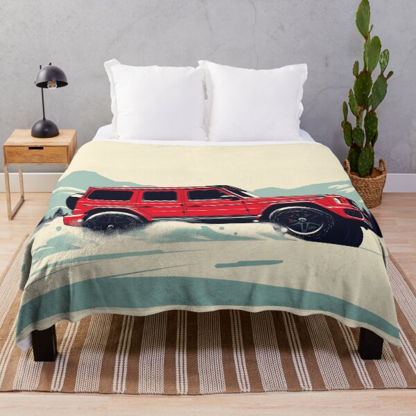 Item preview, Red Merc 4x4 SUV Luxury Car Christmas Wagon Dashing through the snow designed and sold by blackdogshop.