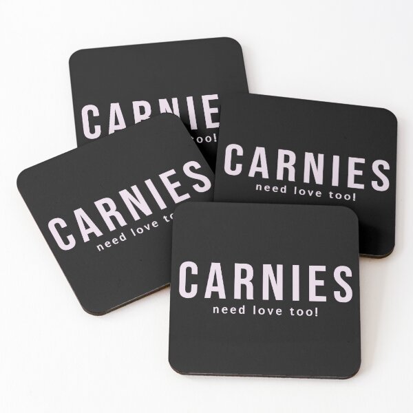 Item preview, CARNIES Need Love Too (white) designed and sold by admin-trevtone.