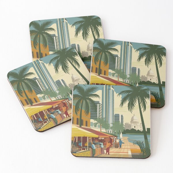 Item preview, Abidjan Vintage Travel Poster designed and sold by TravelerRat.