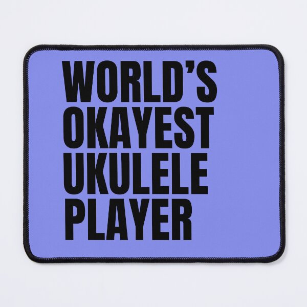 Item preview, World's Okayest Ukulele Player - Black designed and sold by Cutsandsparks.