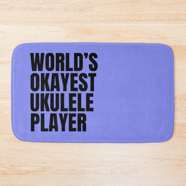 Item preview, World's Okayest Ukulele Player - Black designed and sold by Cutsandsparks.