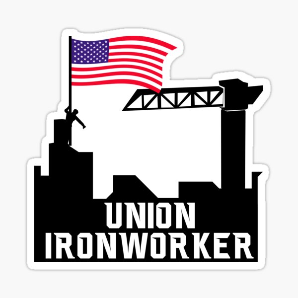 Item preview, Union Ironworker Proud American Flag  designed and sold by CreativeStrike.