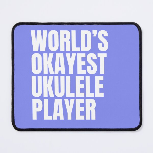 Item preview, World's Okayest Ukulele Player - White designed and sold by Cutsandsparks.