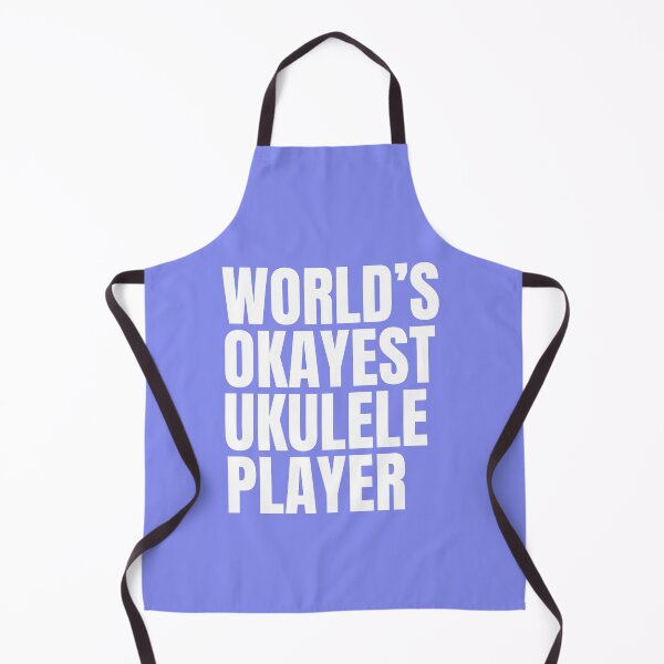 Item preview, World's Okayest Ukulele Player - White designed and sold by Cutsandsparks.