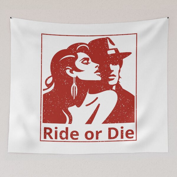 Item preview, Ride or Die: Crimson Gaze, Vintage Romance designed and sold by SplashTastic.
