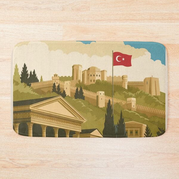 Item preview, Ankara Vintage Travel Poster designed and sold by TravelerRat.