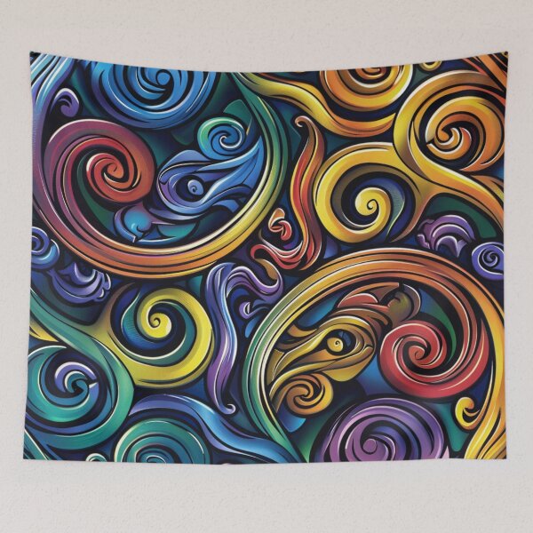 Artikelvorschau, Neuseeland Māori Paua Muster Koru Design 72 entworfen und verkauft von GrinGalore.