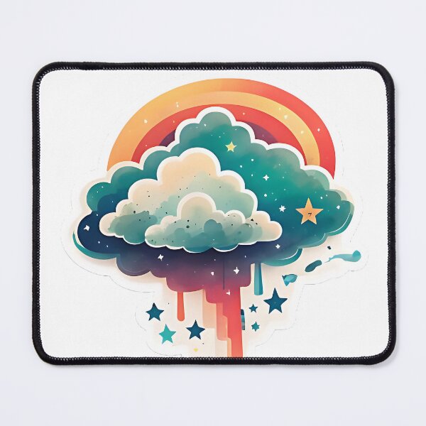Item preview, Cloud and Shooting Star designed and sold by FluffyPeels.
