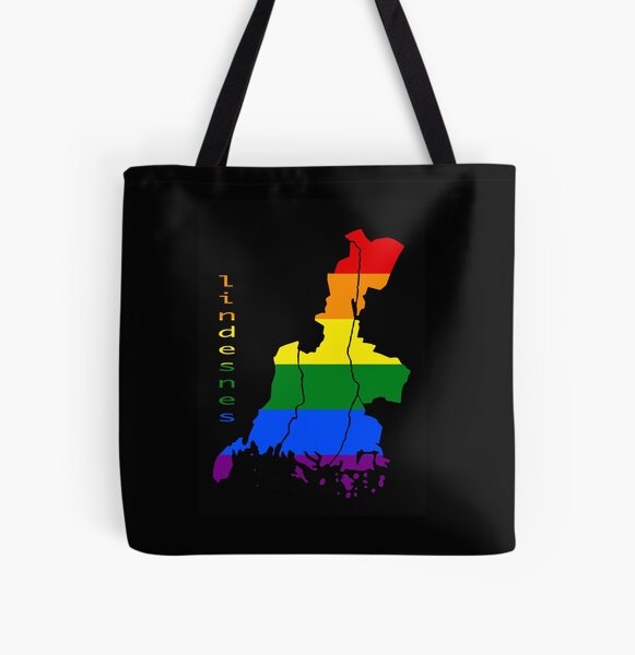 Rainbow mAps - Lindesnes All Over Print Tote Bag