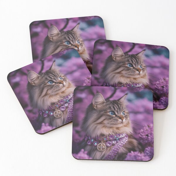 Item preview,  Florally Forest Norwegian Cat designed and sold by Nocturne  Paws.