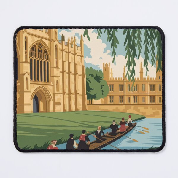 Item preview, Cambridge Vintage Travel Poster designed and sold by TravelerRat.
