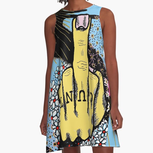 Up Yours Archive Poster Art by Goddamn Media  A-Line Dress