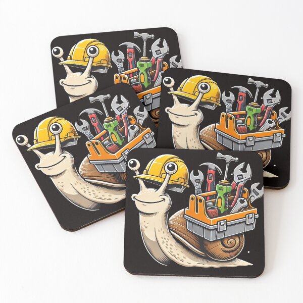 Item preview, t-shirt man , boy, snail , worker, work ,toolbox,construction designed and sold by EpicBuy.