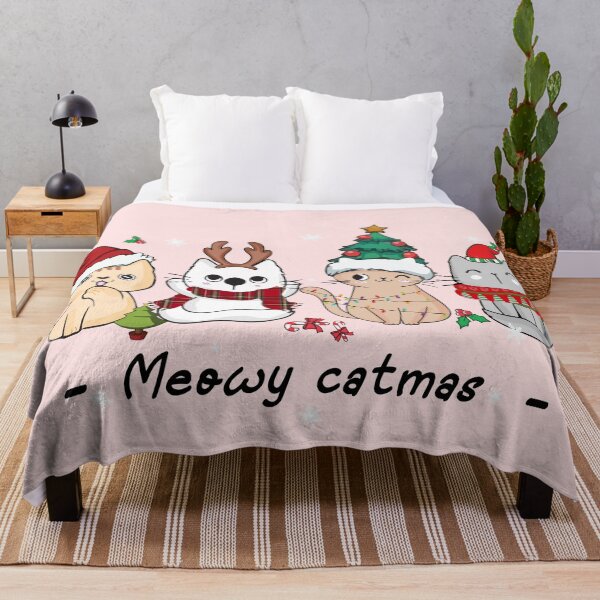 Item preview, Meowy Catmas designed and sold by NettiesWallArt.