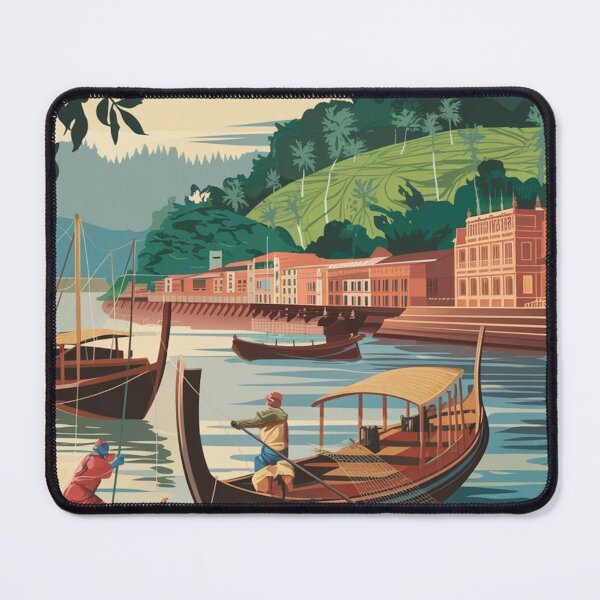 Item preview, Chittagong Vintage Travel Poster designed and sold by TravelerRat.