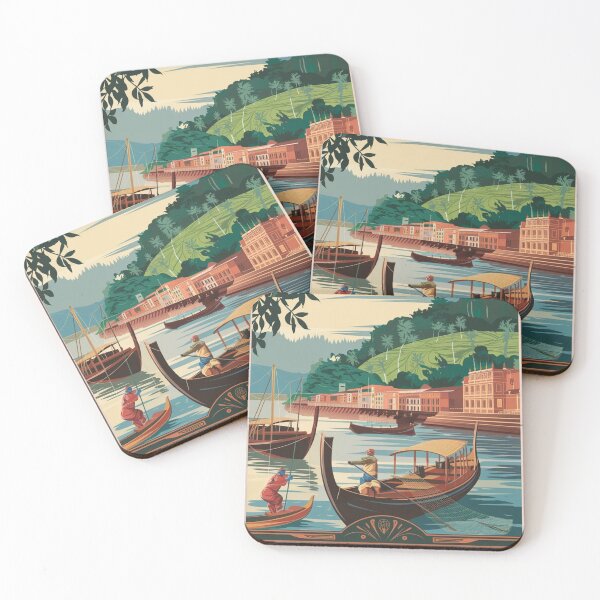 Item preview, Chittagong Vintage Travel Poster designed and sold by TravelerRat.