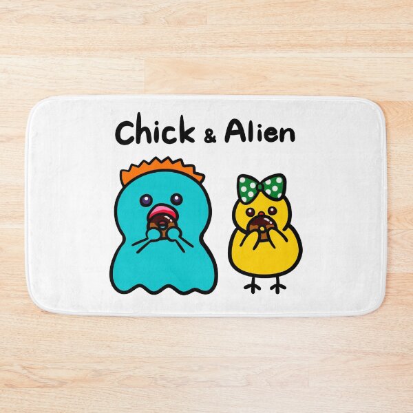 Item preview, Space chick with green ribbon stuffing donuts with alien designed and sold by Demeka-chan.